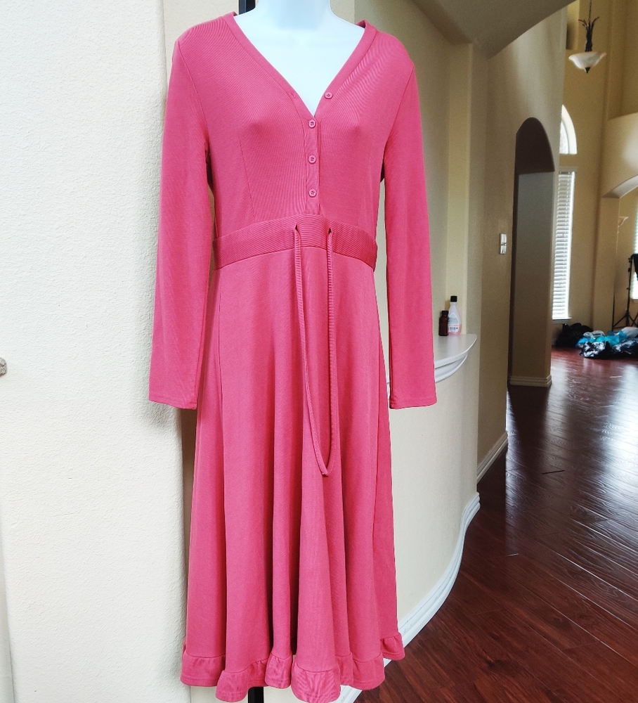 Amidu Fashion Mex Dark Orange Dress